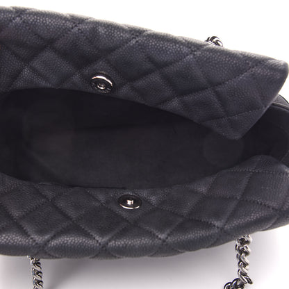 Chanel Iridescent Caviar Quilted Lady Pearly Tote Black 5 of 8