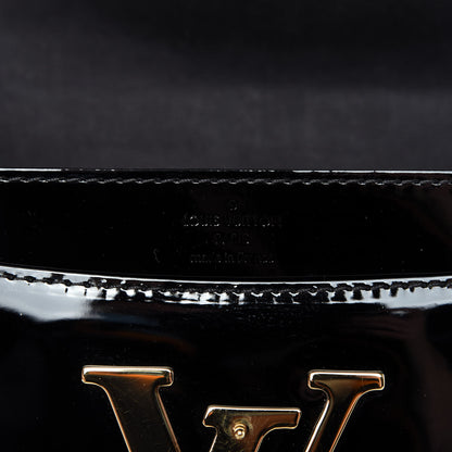 Louis Vuitton Patent Louise PM Chain Clutch Black 8 of 8