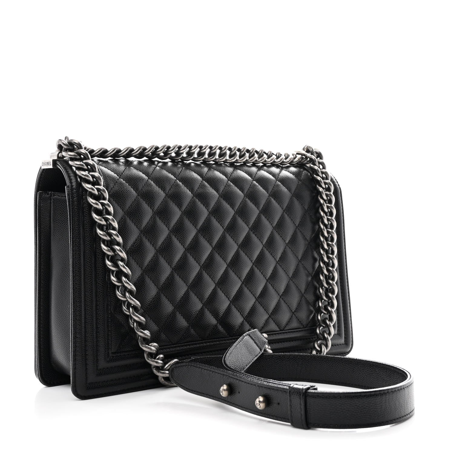 Chanel Caviar Quilted New Medium Boy Flap Black 3 of 10