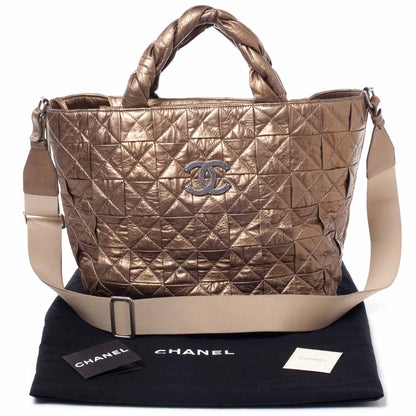 Chanel Calfskin Large Origami Tote Bronze 10 of 10