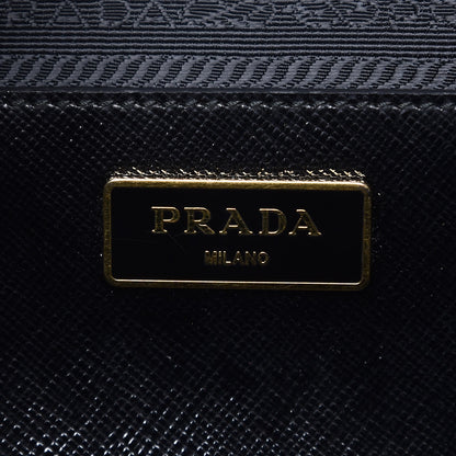 Prada Saffiano Vernice Bauletto Black 7 of 10