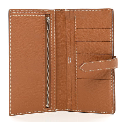 Hermes Epsom Bearn Gusset Wallet Gold 5 of 13