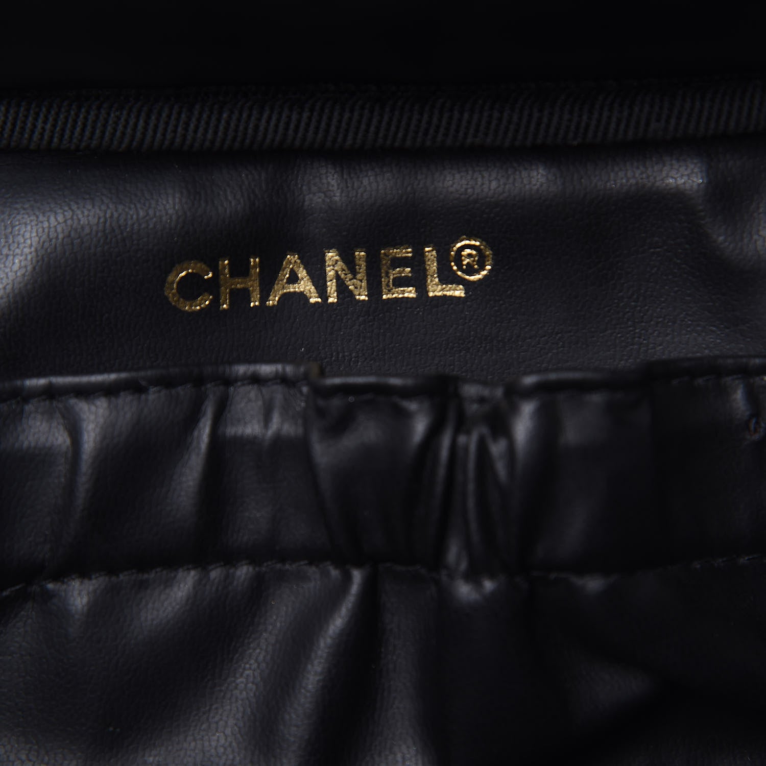 Chanel Lambskin Vanity Cosmetic Case Black 7 of 8