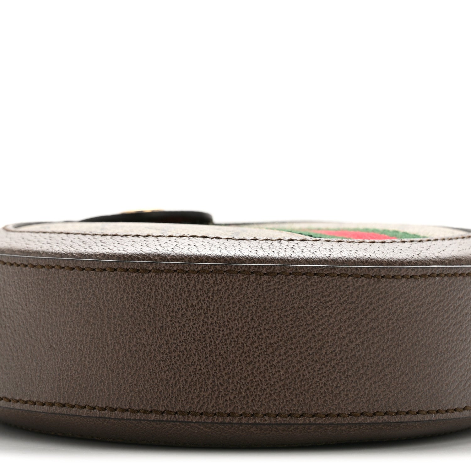 Gucci GG Supreme Monogram Web Mini Ophidia Round Shoulder Bag Brown 9 of 12