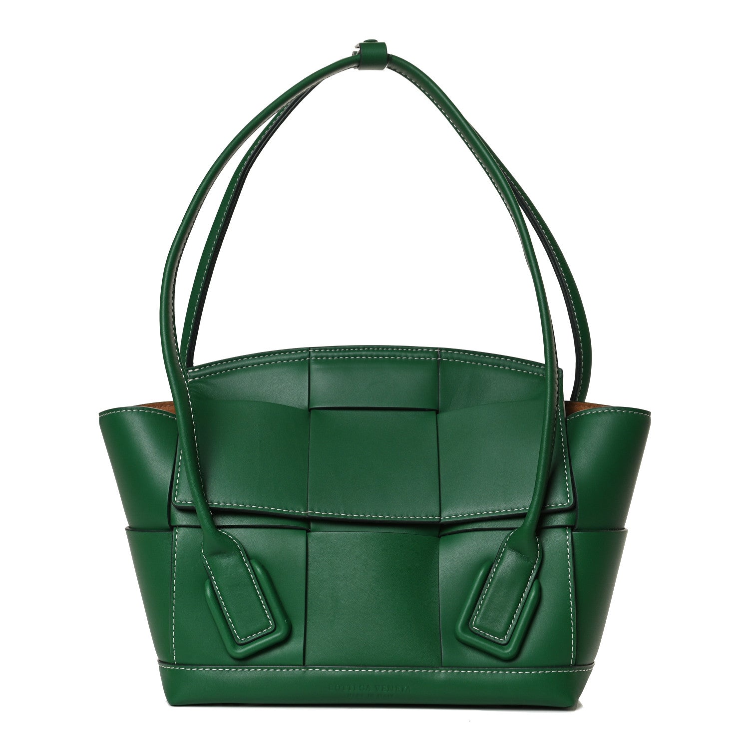 Bottega Veneta French Calfskin Maxi Intrecciato Arco 33 Racing Green 2 of 16