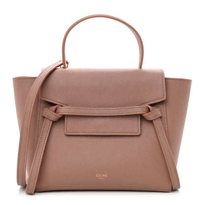Celine Grained Calfskin Nano Belt Bag Antique Rose 1 of 8