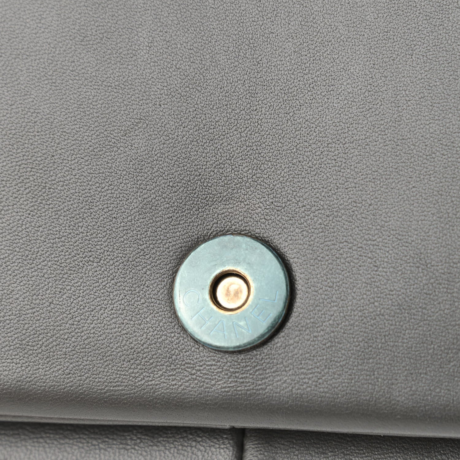 Chanel Lambskin CC Antico Flap Dark Khaki 11 of 11