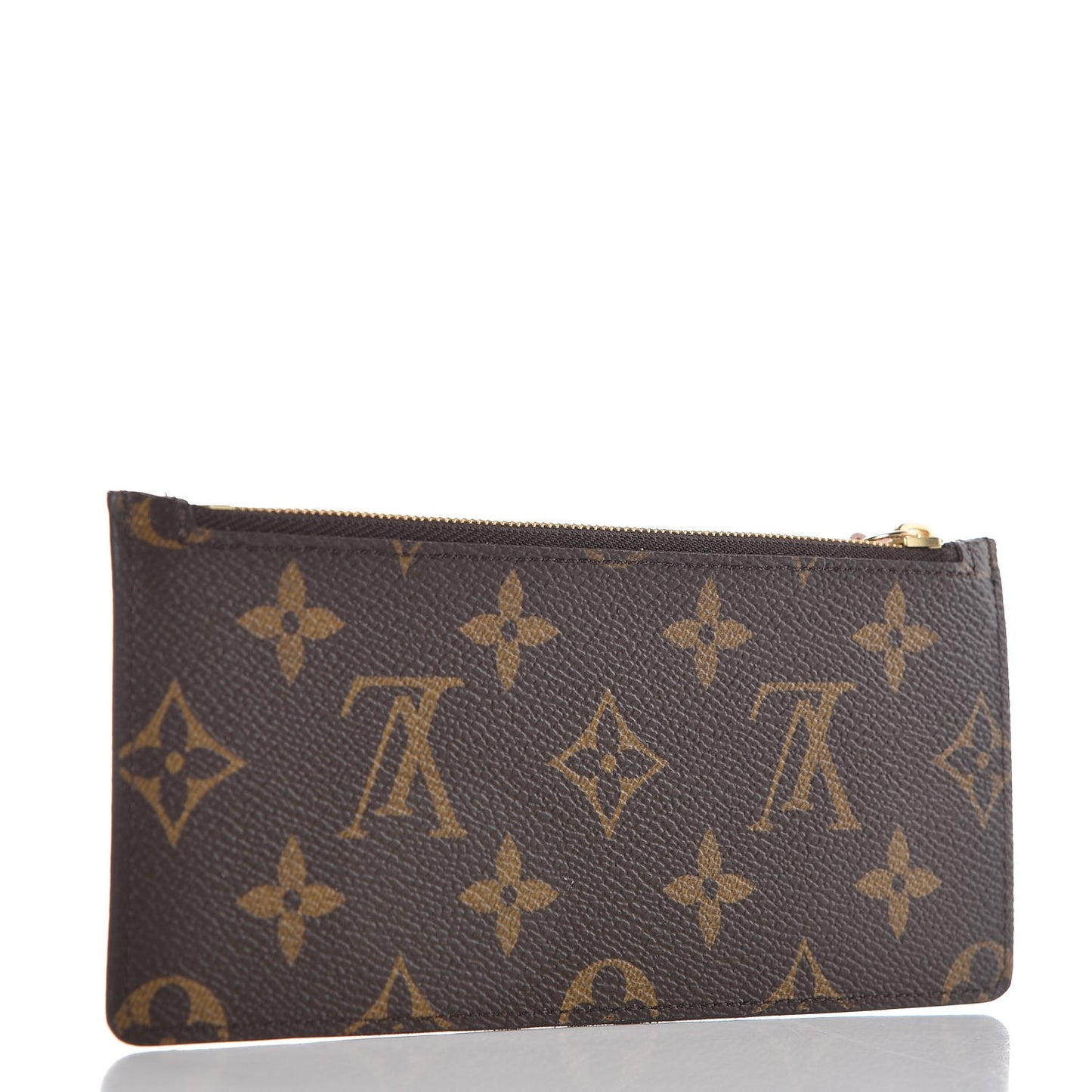 Monogram Felicie Chain Wallet Zippered Insert Rose Ballerine
