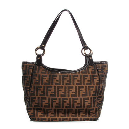 Fendi Zucca Small Chef Shopping Tote Tobacco 1 of 10