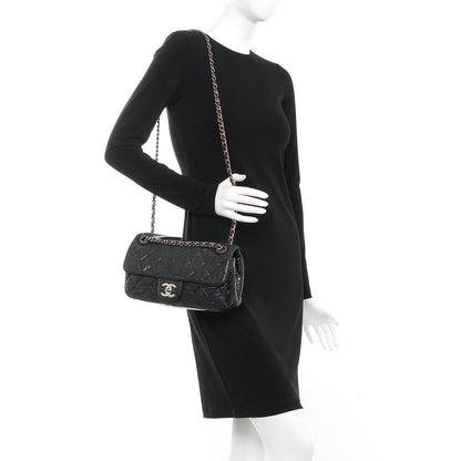 Chanel Iridescent Calfskin Medium In The Mix Flap Black 3 of 9