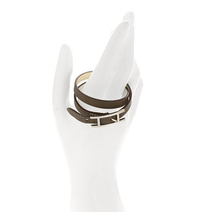 Hermes Swift Behapi Double Tour Bracelet Etoupe Nata 2 of 7