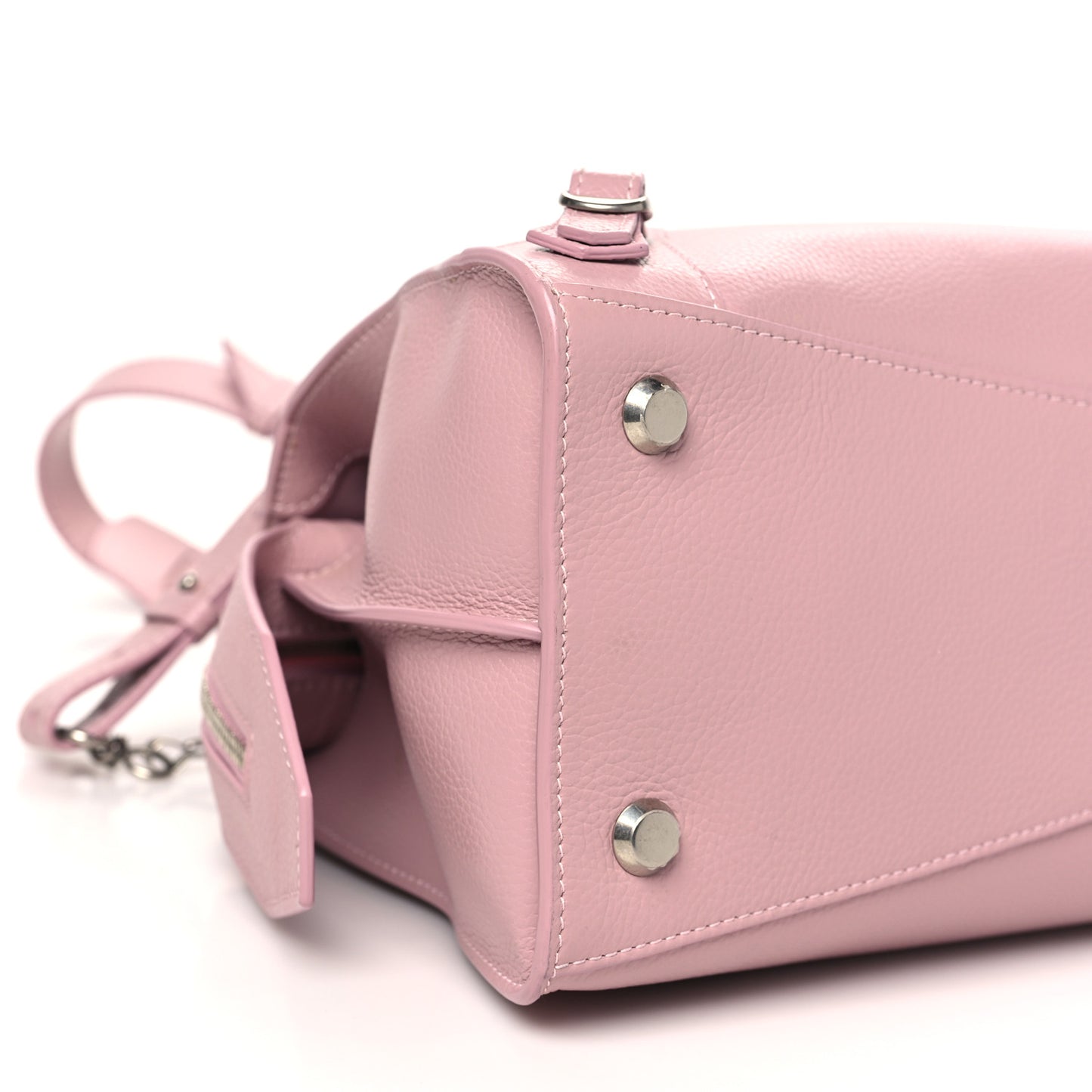 Grained Calfskin Neo Classic Silver Hardware S City Powder Pink
