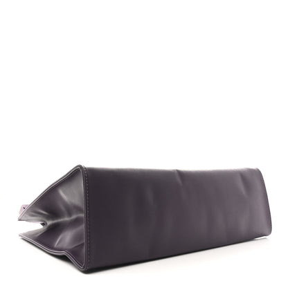 Telfar Vegan Leather Medium Shopping Bag Eggplant 4 of 10