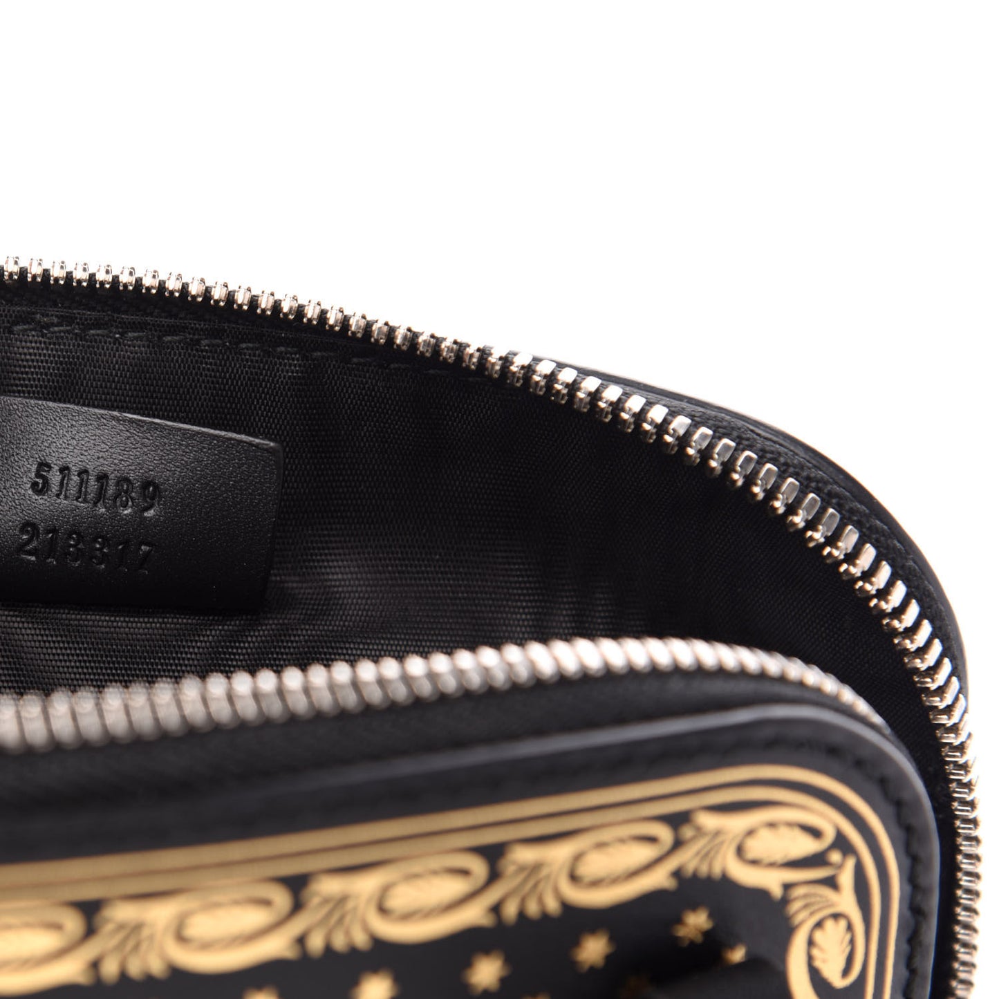 X SEGA Calfskin GUCCY Stars Mini Dome Shoulder Bag Black Gold