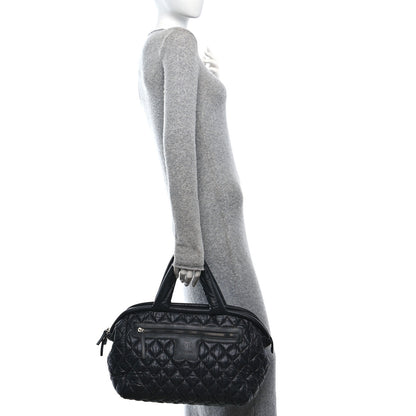 Chanel Nylon Quilted Large Coco Cocoon Tote Black 3 of 12