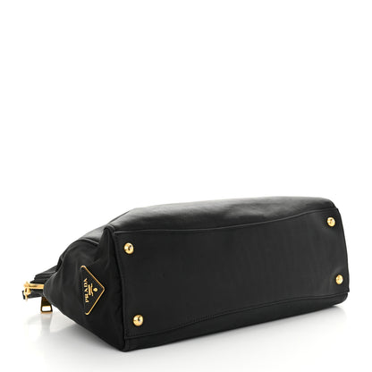 Prada Saffiano Tessuto Nylon Satchel Black 4 of 12