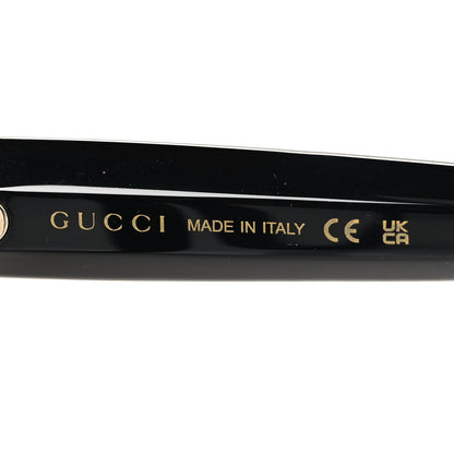 Gucci Round Frame Star Sunglasses GG0208S Black 6 of 7