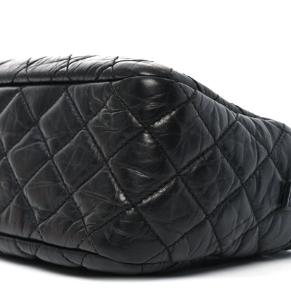 Chanel Aged Calfskin Quilted Medium Reissue Camera Case Black 10 of 10