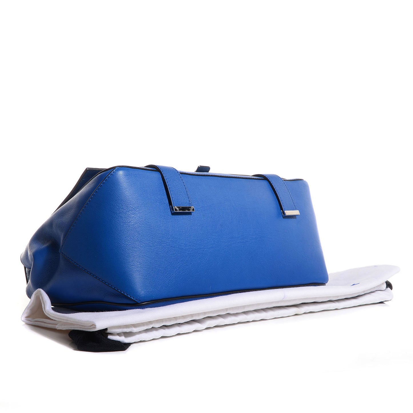 Leather Double Sided PS Courier Bag Blue Honey