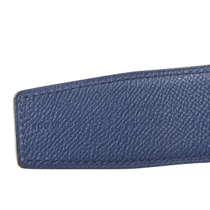 Hermes Epsom Reversible 32mm Belt Strap 100 40 110/44 Orange Bleu Encre 5 of 5