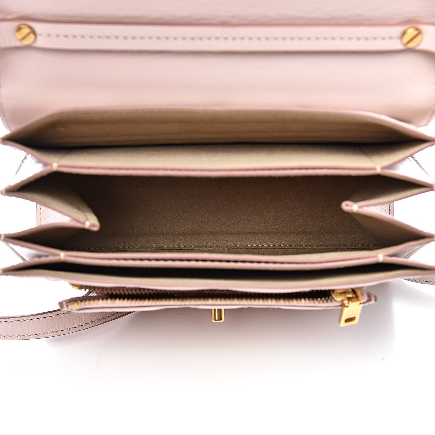 Givenchy Goatskin Quilted Small GV3 Shoulder Bag Natural 5 of 10
