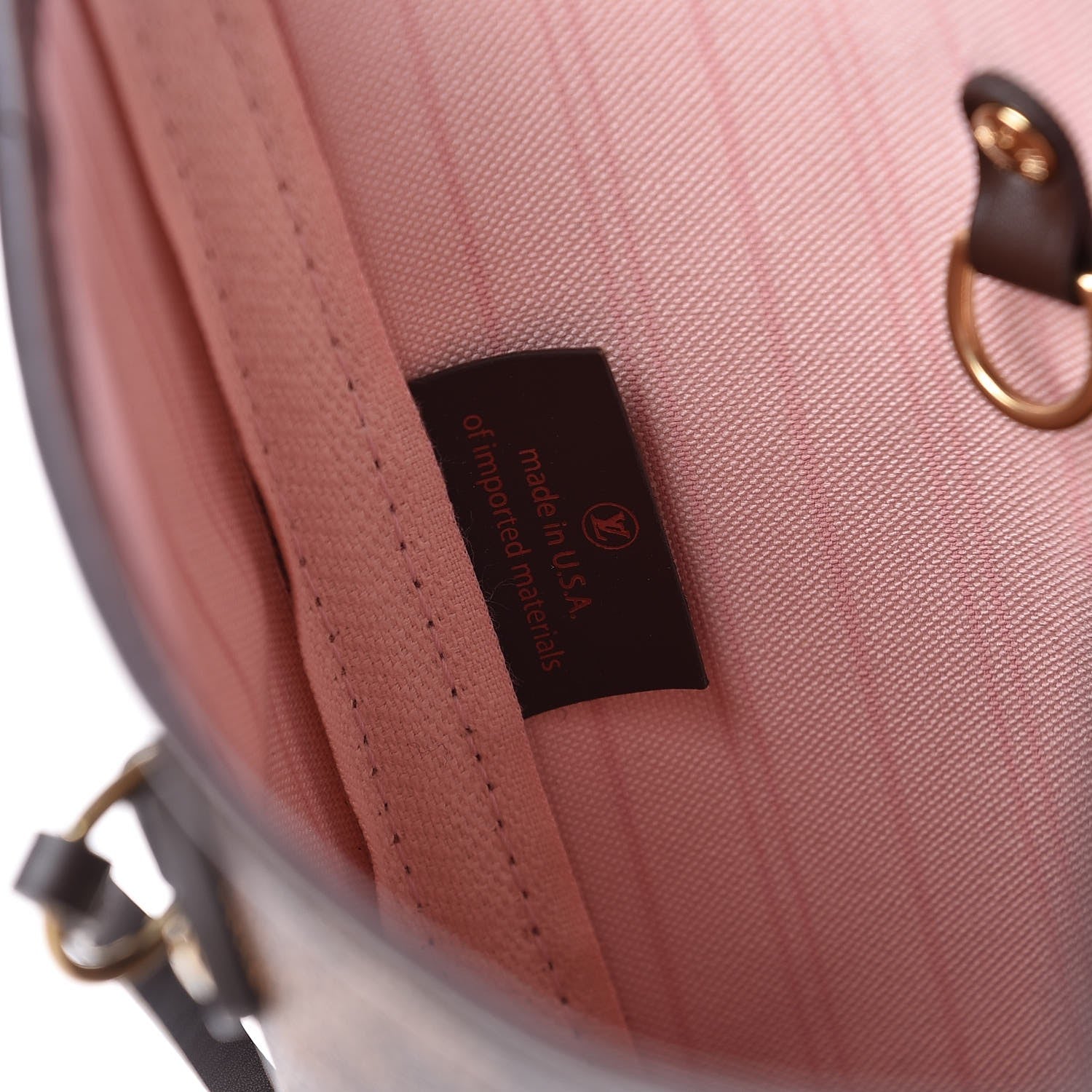 Louis Vuitton Damier Ebene Neo Neverfull MM Rose Ballerine 8 of 11