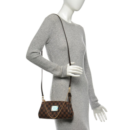 Louis Vuitton Damier Ebene Eva Clutch 2 of 6