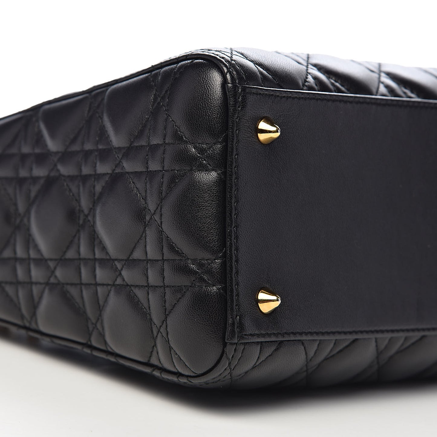 Lambskin Cannage Medium Lady Dior Black