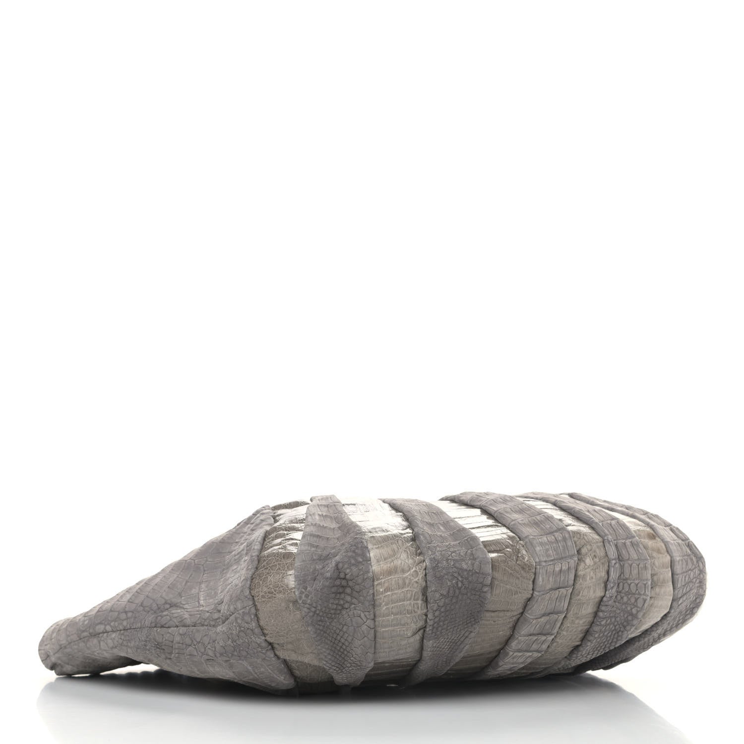 Nancy Gonzalez Crocodile Hobo Grey 3 of 5