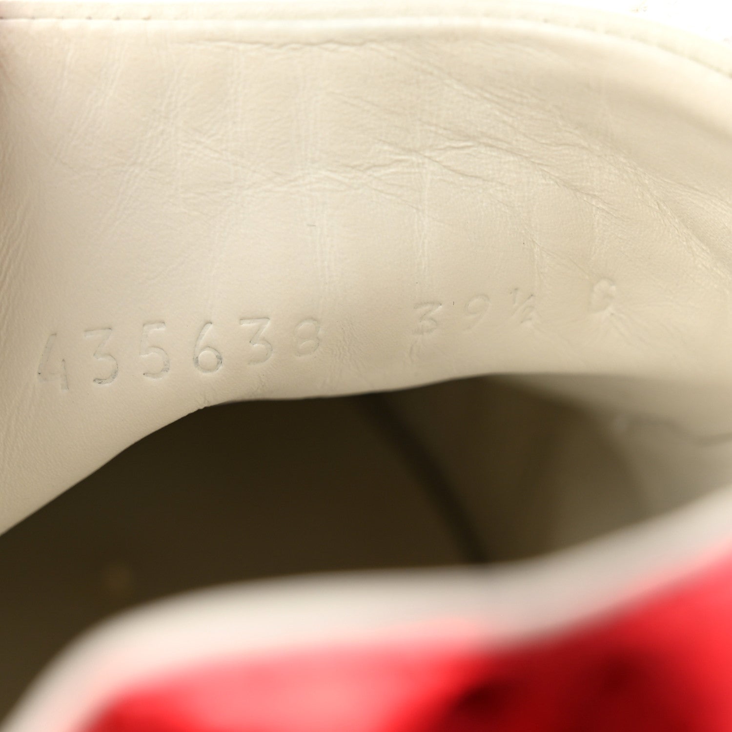 Gucci Calfskin Ayers Web Heart Embroidered Womens Ace Sneakers 39.5 White 8 of 8