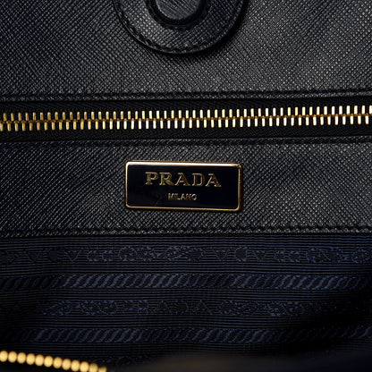 Prada Saffiano Tessuto Nylon Impunturato Quilted Shopper Baltico Fuoco 6 of 10