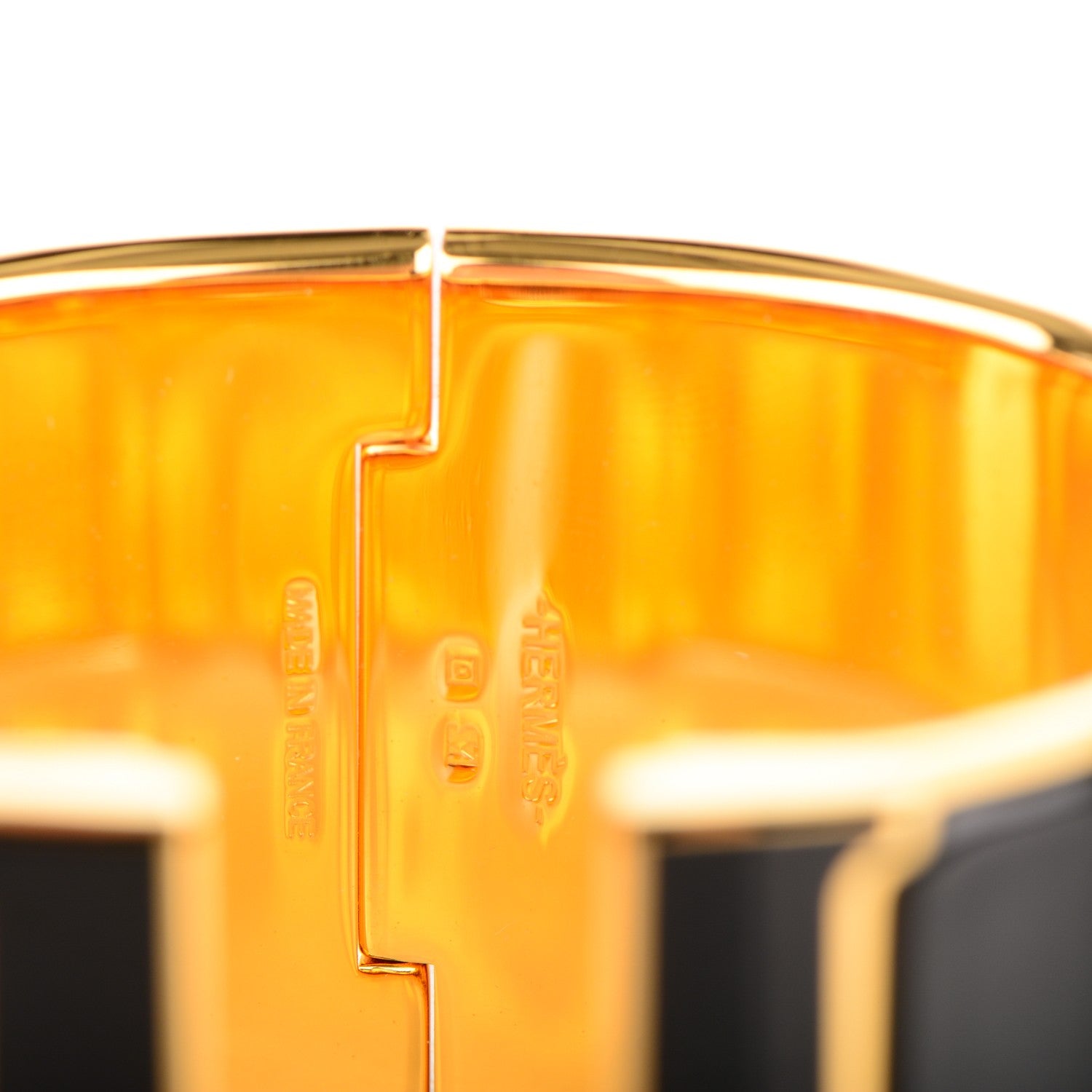 Hermes Enamel Extra Wide Clic H Bracelet PM Black 4 of 4
