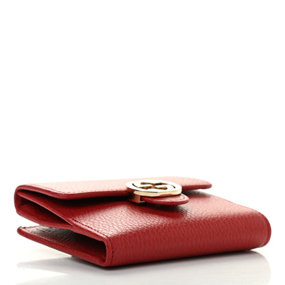 Gucci Dollar Calfskin Interlocking G French Wallet Rosso 4 of 8