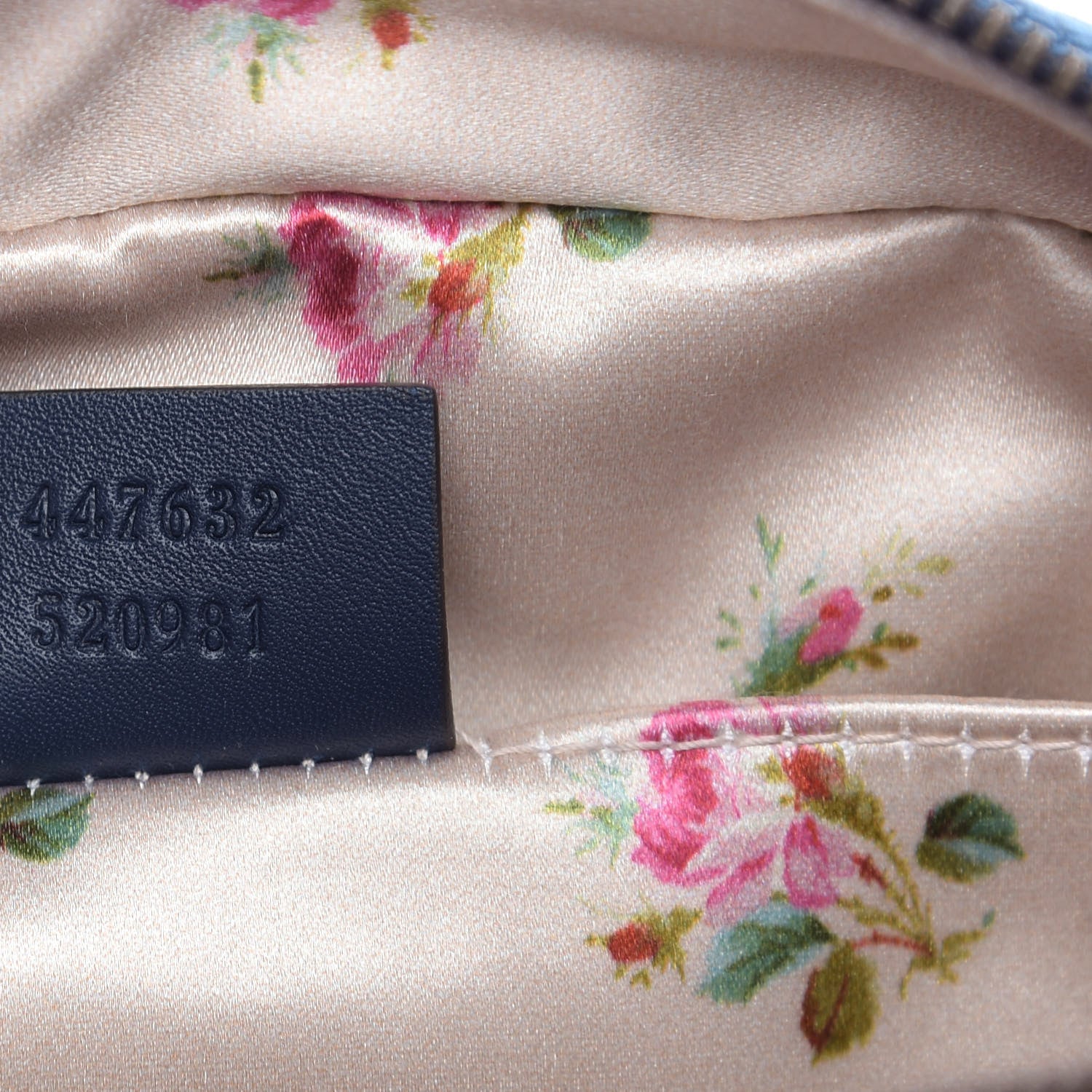Gucci Denim Matelasse Small Pearly GG Marmont Chain Shoulder Bag Blue 9 of 10