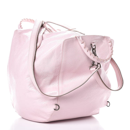 Balenciaga Agneau Classic Hardware Zip Traveler Backpack Rose Poudre Rose Petunia 4 of 16