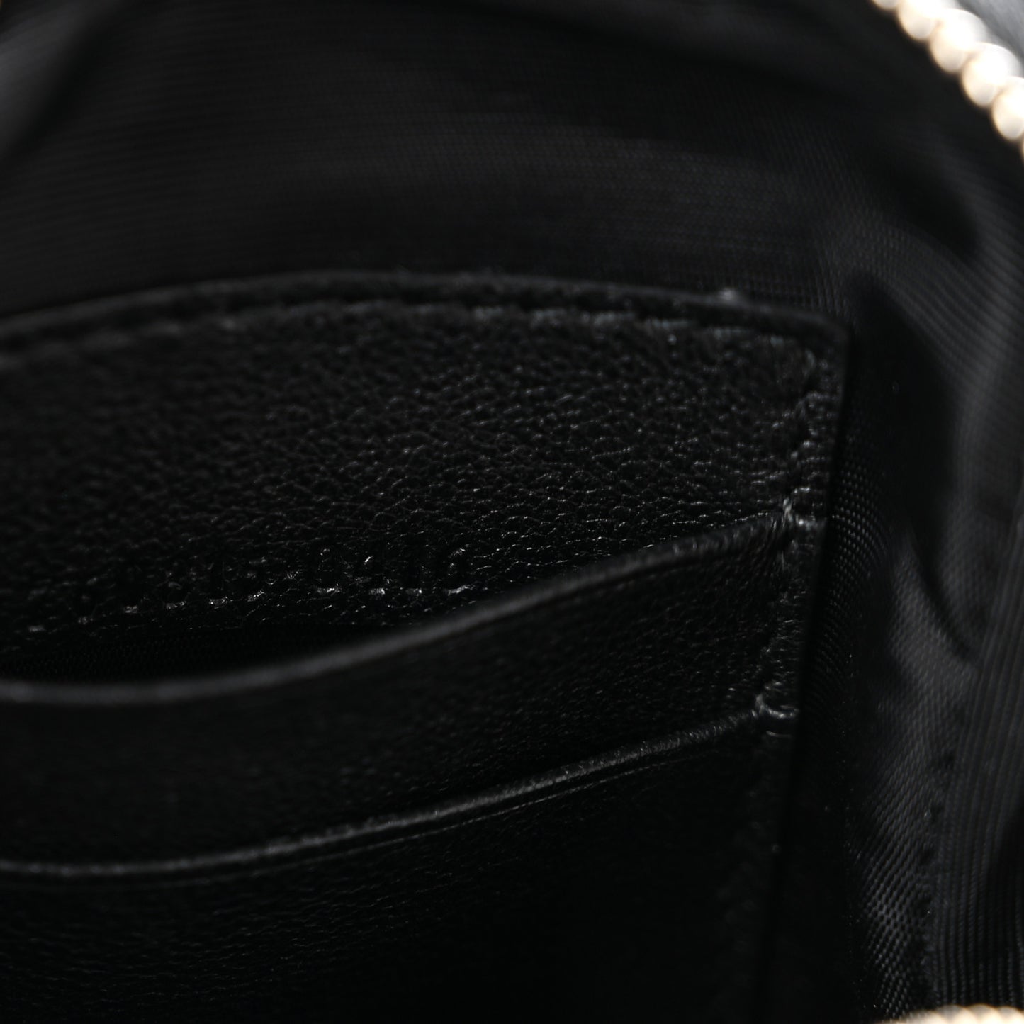 Sakai Be Green Calfskin Diagonal Stitched Mini Blondie Vertical Shoulder Bag Black