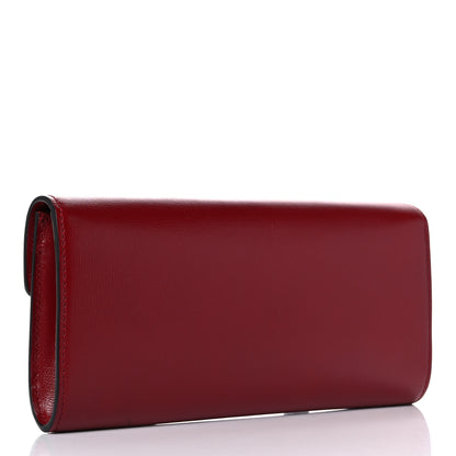 Gucci Textured Calfskin Torchon GG Broadway Envelope Clutch Romantic Cherry 3 of 11
