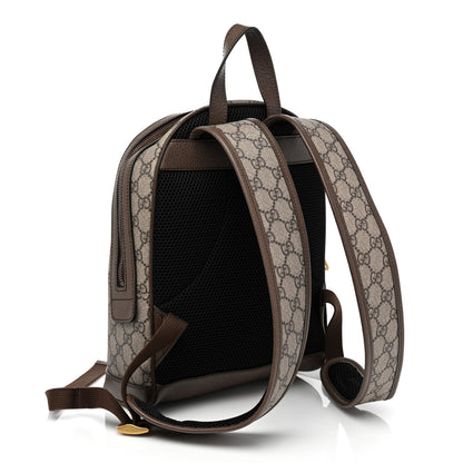 Gucci X DISNEY GG Supreme Monogram Donald Duck Small Interlocking G Dome Backpack Beige Multicolor New Acero 3 of 9