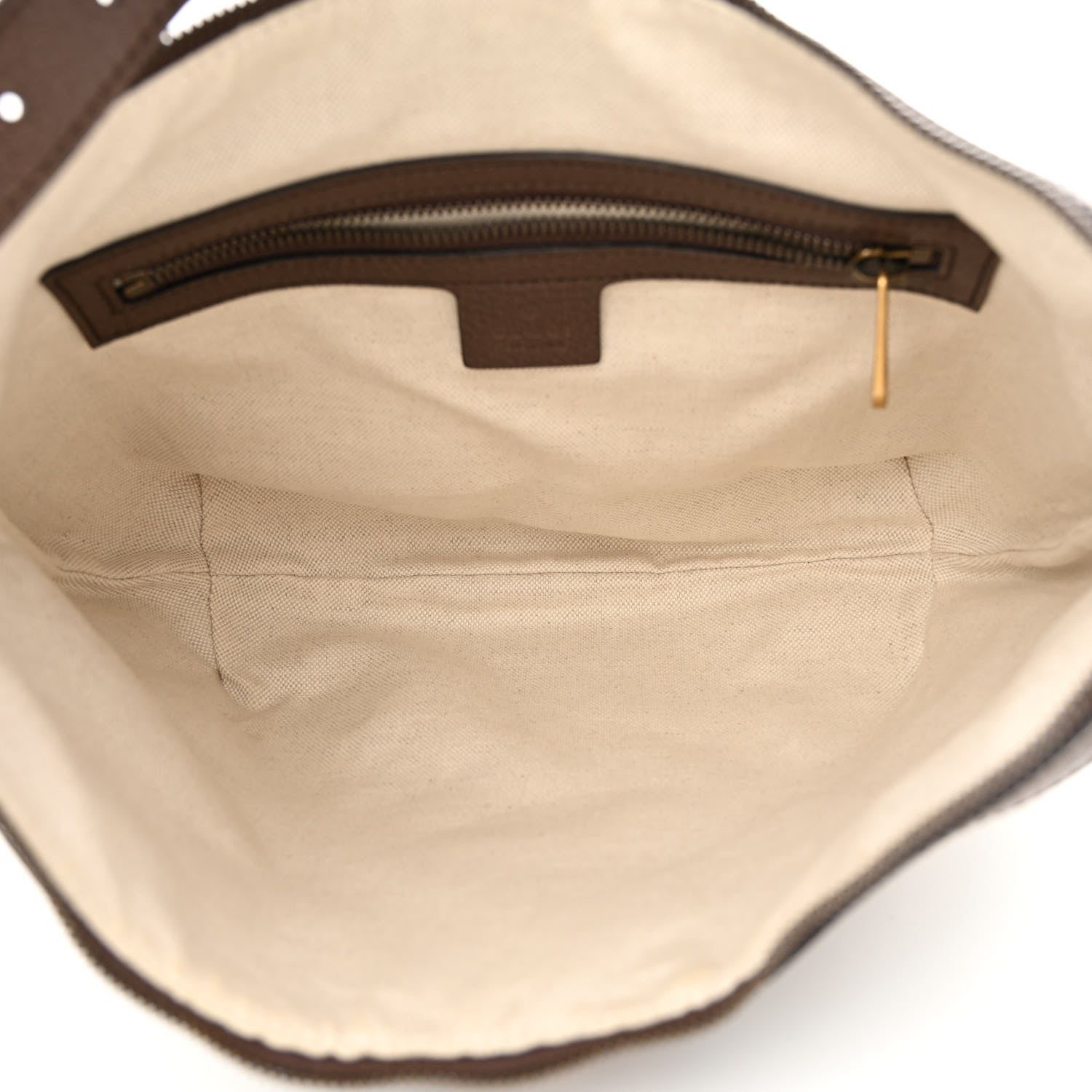 Gucci GG Supreme Monogram Textured Dollar Calfskin Web Small Ophidia Half Moon Hobo Beige Ebony New Acero 5 of 13