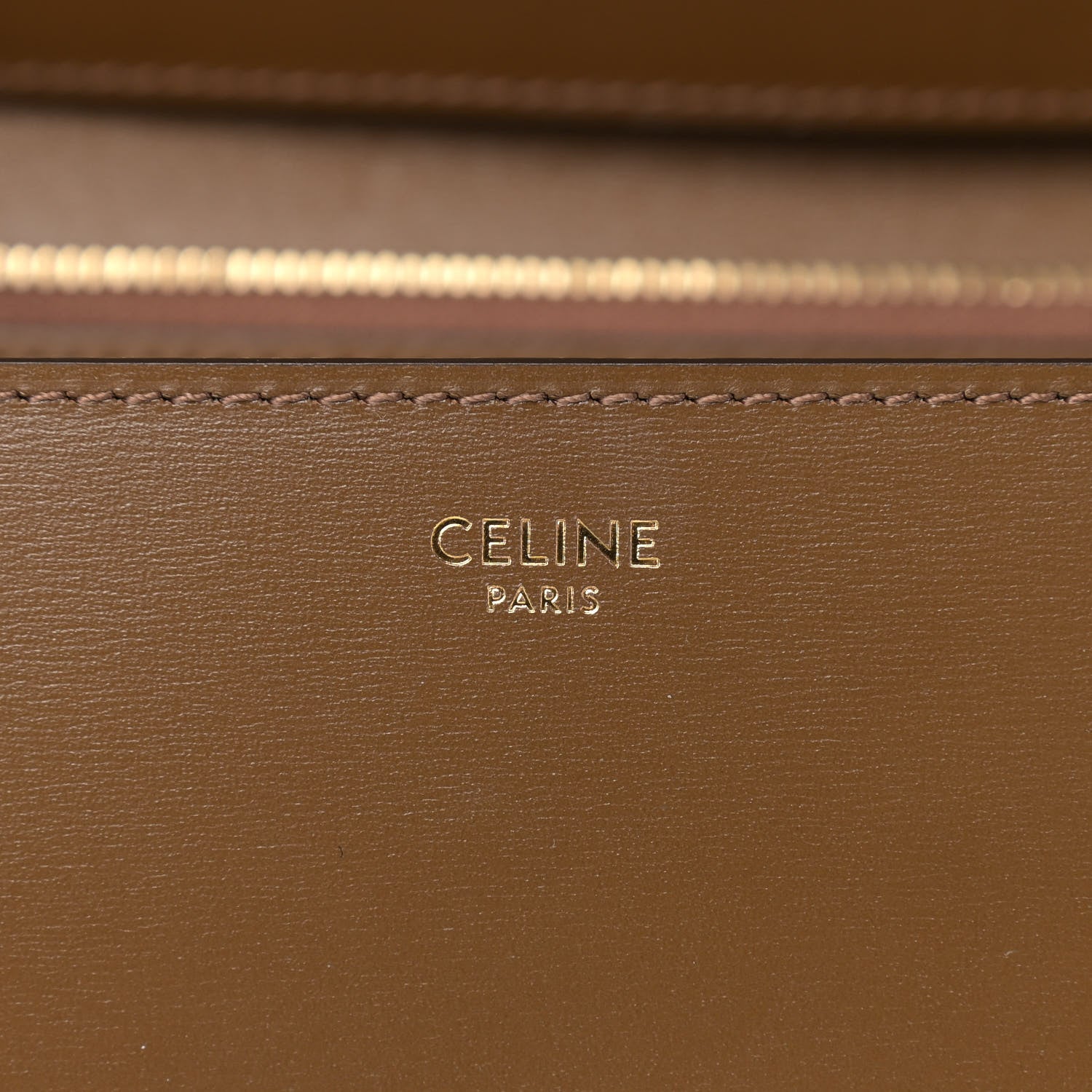 Celine Box Calfskin Medium Classic Box Flap Bag Camel 6 of 9