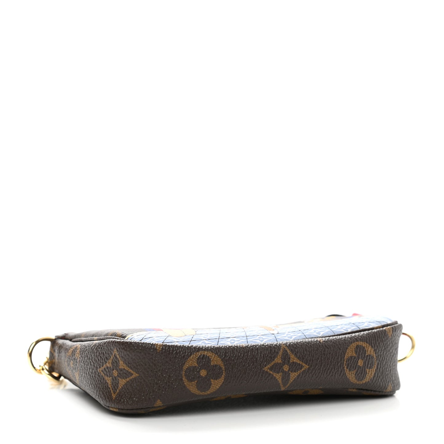 Monogram 2021 Christmas Animation London Mini Pochette Accessories Red