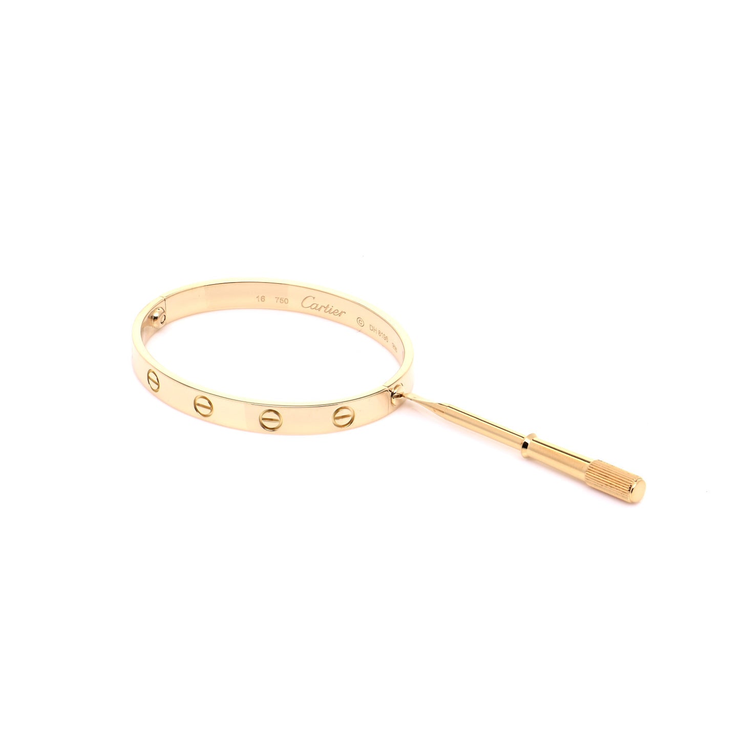 18K Yellow Gold LOVE Bracelet 16