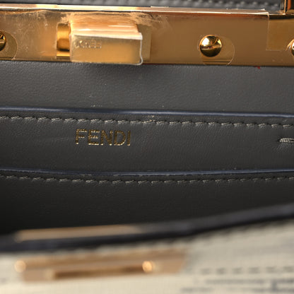 Fendi Lizard Togo Lucido Petite Peekaboo I SEE U Satchel Roccia 8 of 12
