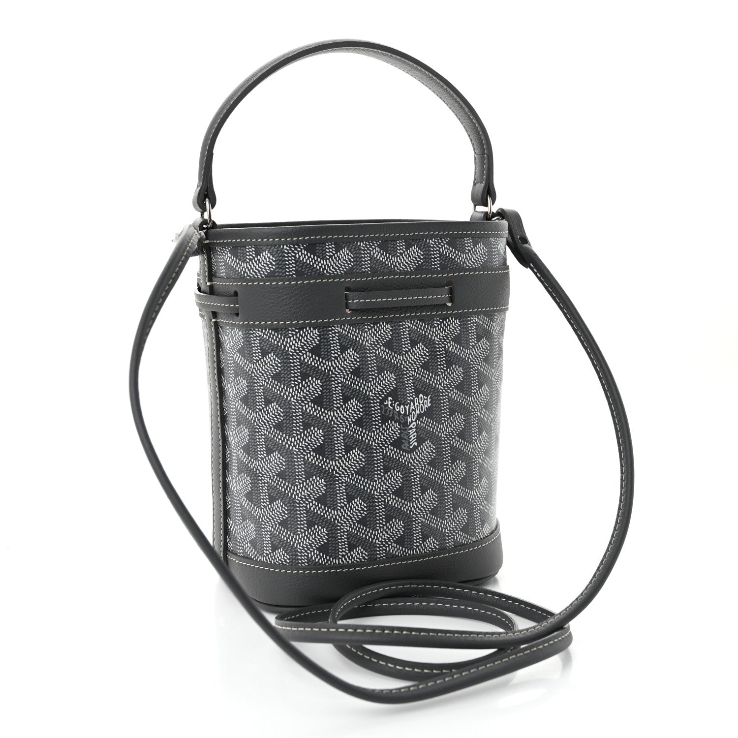 Goyard Goyardine Petit Flot Mini Bucket Bag Grey 3 of 10