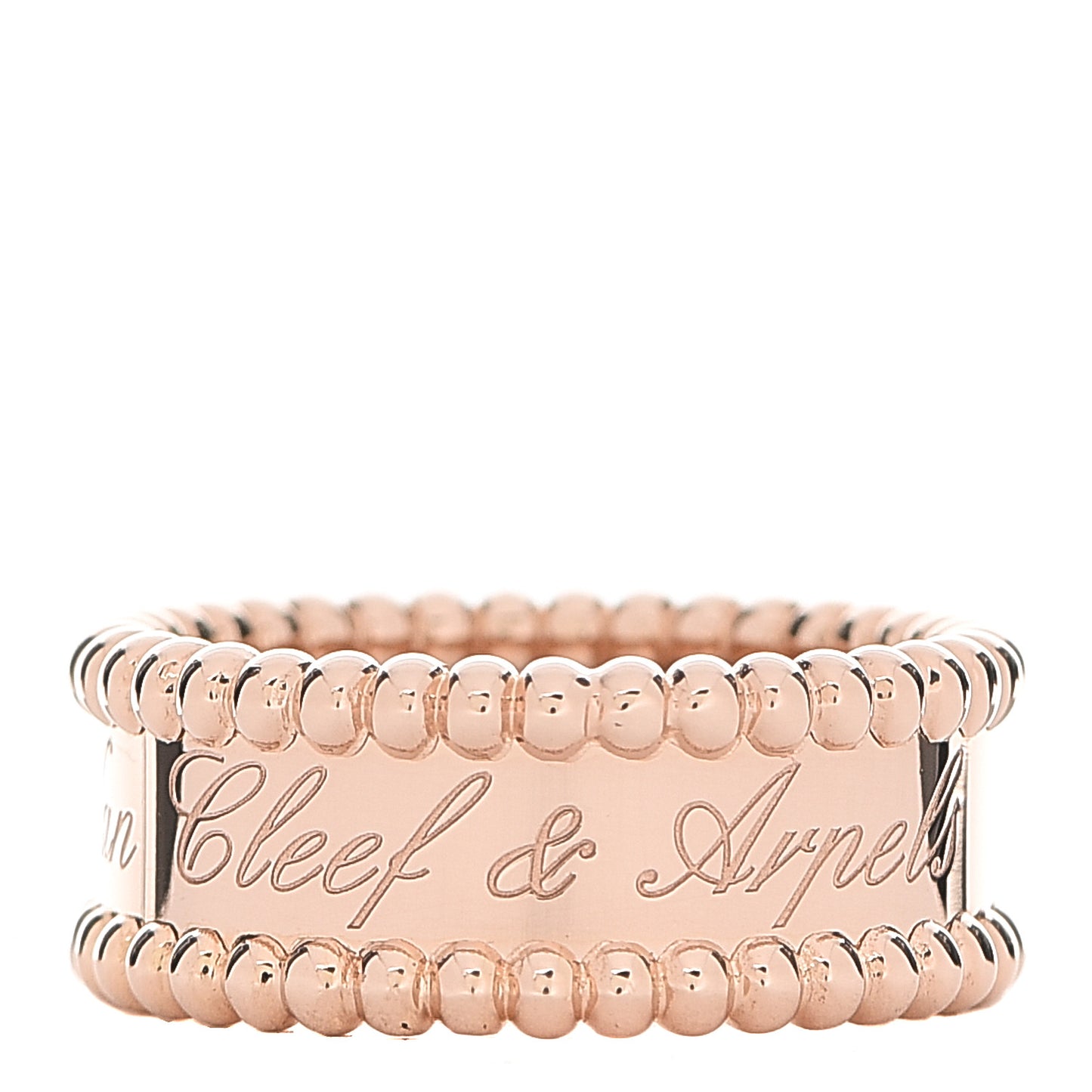 18K Rose Gold Perlee Signature Ring 49 4.75