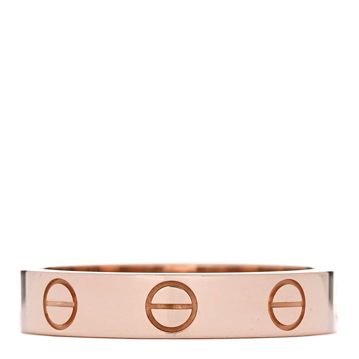Cartier 18K Pink Gold 3.5mm LOVE Wedding Band Ring 50 5.25 3 of 5