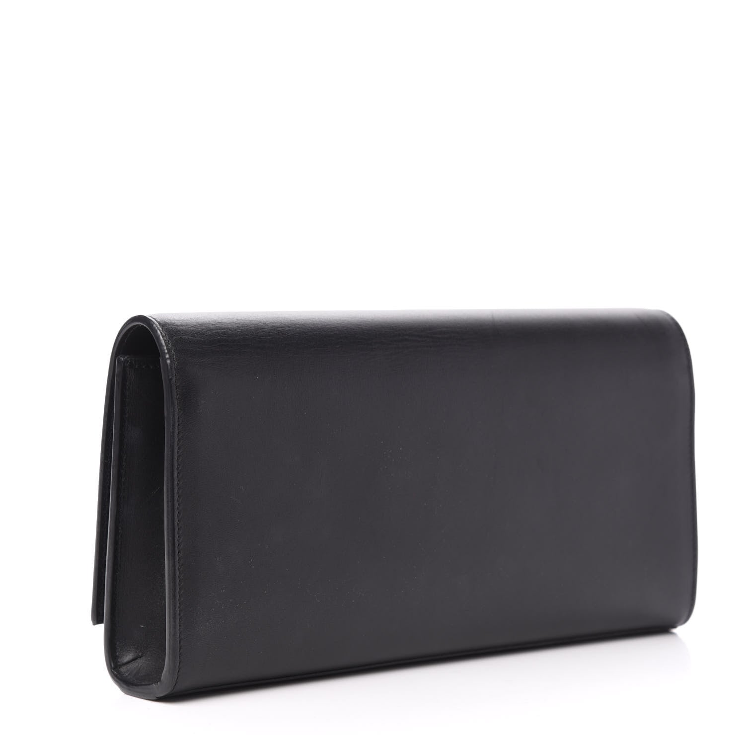 Saint Laurent Calfskin Classic Monogram Tassel Clutch Black 3 of 8