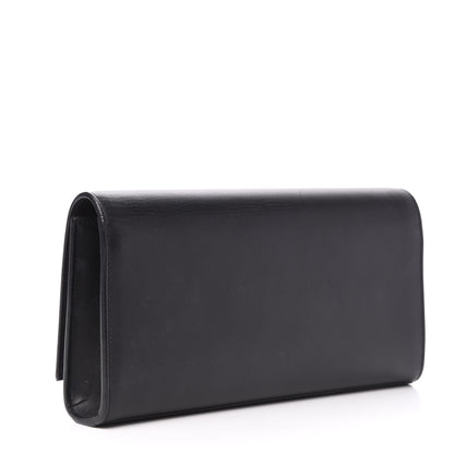 Saint Laurent Calfskin Classic Monogram Tassel Clutch Black 3 of 8
