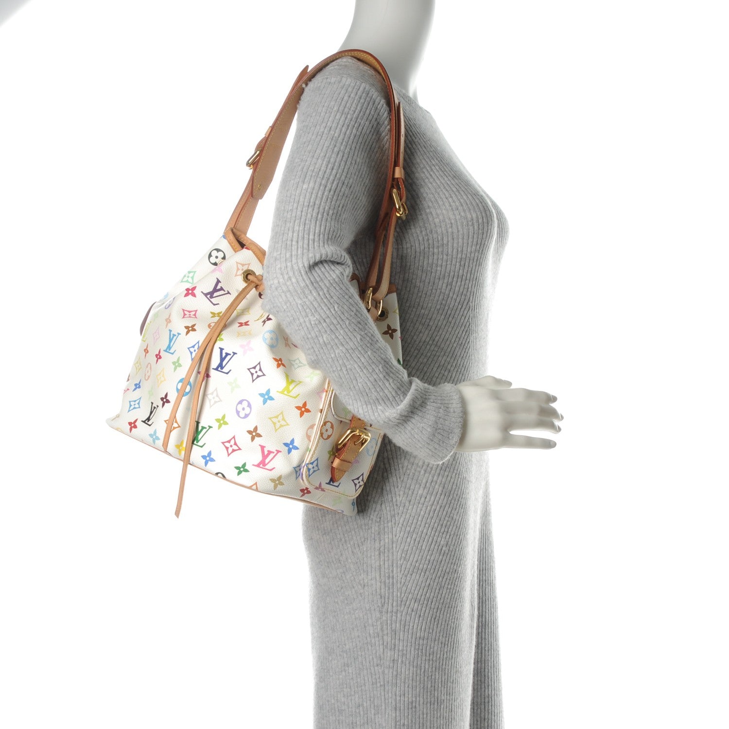Louis Vuitton Monogram Multicolor Petit Noe White 2 of 7