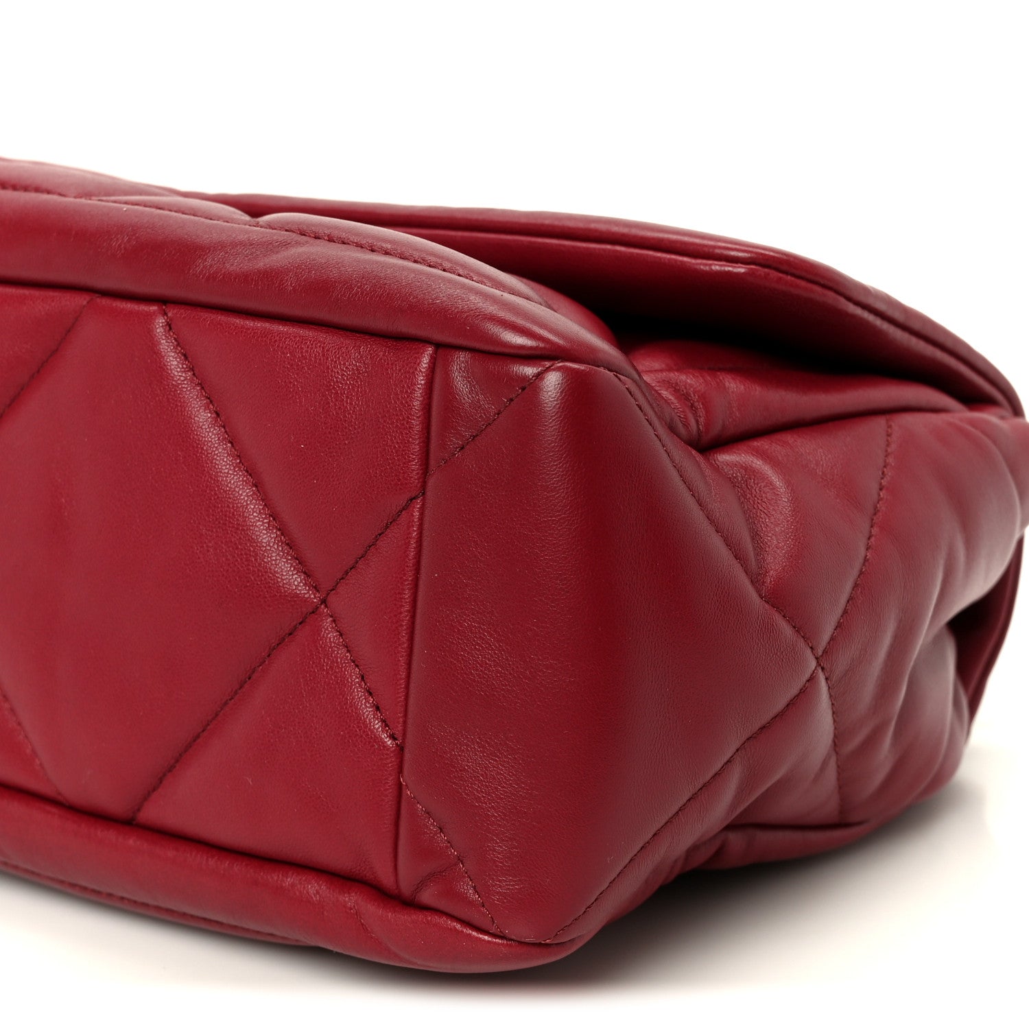 Chanel Lambskin Quilted Large Flap Red 10 of 10